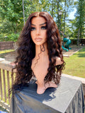 26” closure wig indian  loose curly