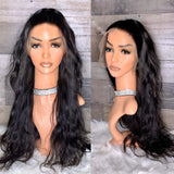 Raw Indian silky wavy unit in natural  color 26”