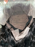 MTO 22” Indian curly transparent frontal wig