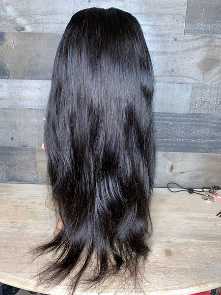 HD Lace 5x5 24” indian silky 3.5 bundle wig
