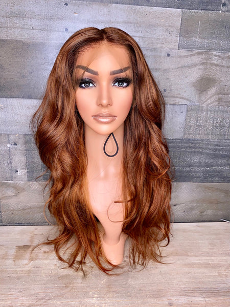 Ginger 18” frontal wig Indian silky