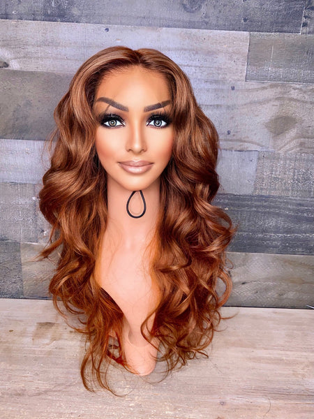 Ginger 18” frontal wig Indian silky