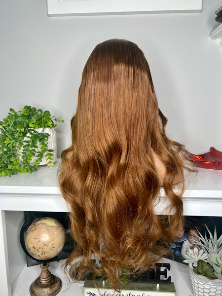 24” Medium brown frontal wig