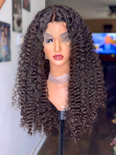 Cambodian deep curls, natural chocolate color