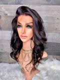 14” indian silky frontal wig