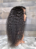Vietnamese deep curly 26” HD frontal 3 bundle wig
