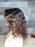 12” Indian wavy Ombré frontal wig