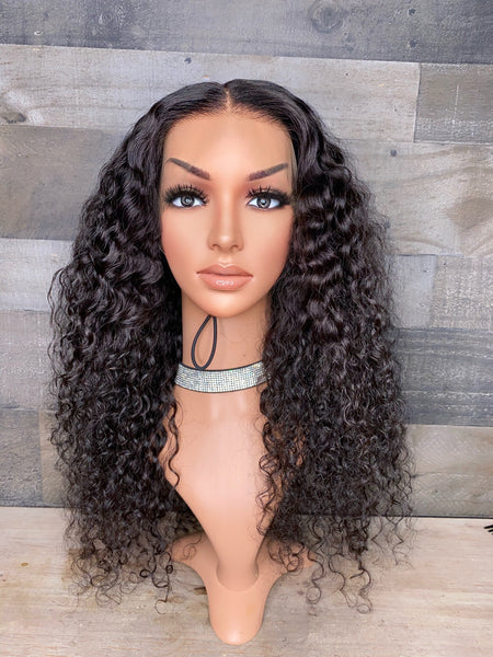 22’’ Cambodian Curly frontal wig